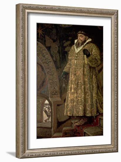 Tsar Ivan IV Vasilyevich "The Terrible" (1530-84) 1897-Victor Mikhailovich Vasnetsov-Framed Giclee Print