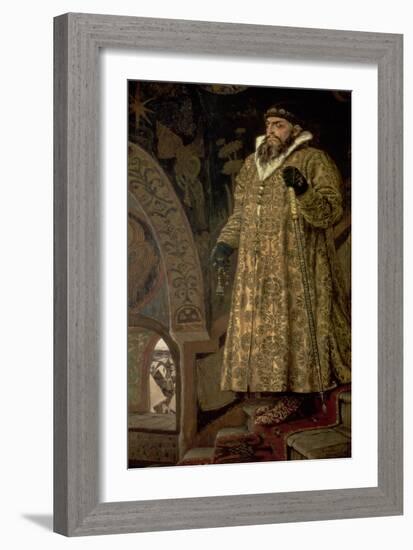 Tsar Ivan IV Vasilyevich "The Terrible" (1530-84) 1897-Victor Mikhailovich Vasnetsov-Framed Giclee Print