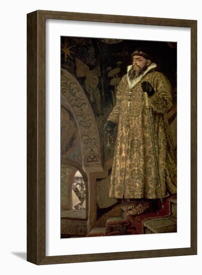 Tsar Ivan IV Vasilyevich "The Terrible" (1530-84) 1897-Victor Mikhailovich Vasnetsov-Framed Giclee Print