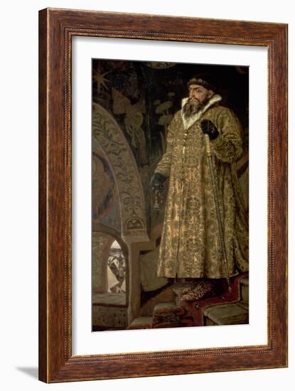 Tsar Ivan IV Vasilyevich "The Terrible" (1530-84) 1897-Victor Mikhailovich Vasnetsov-Framed Giclee Print