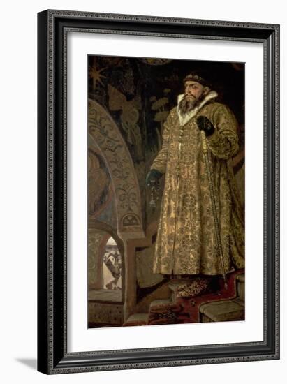 Tsar Ivan IV Vasilyevich "The Terrible" (1530-84) 1897-Victor Mikhailovich Vasnetsov-Framed Giclee Print