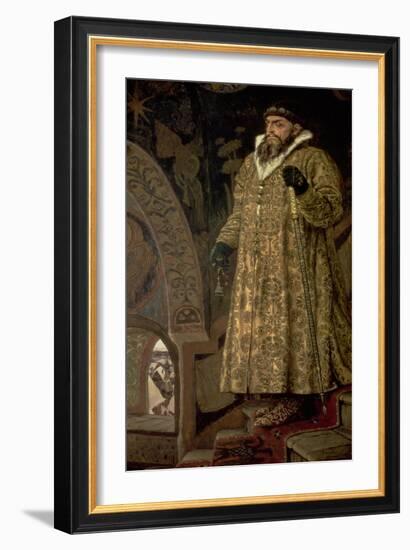 Tsar Ivan IV Vasilyevich "The Terrible" (1530-84) 1897-Victor Mikhailovich Vasnetsov-Framed Giclee Print