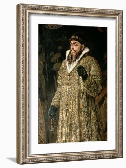 Tsar Ivan IV Vasilyevich "The Terrible" 1897-Victor Mikhailovich Vasnetsov-Framed Giclee Print