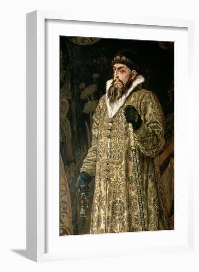 Tsar Ivan IV Vasilyevich "The Terrible" 1897-Victor Mikhailovich Vasnetsov-Framed Giclee Print