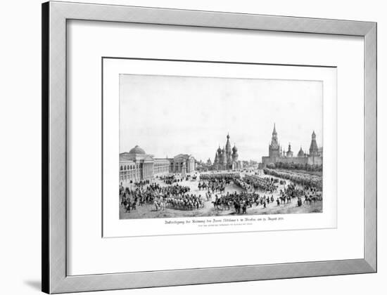 Tsar Nicholas I of Russia in Moscow, 19 August 1826-null-Framed Giclee Print