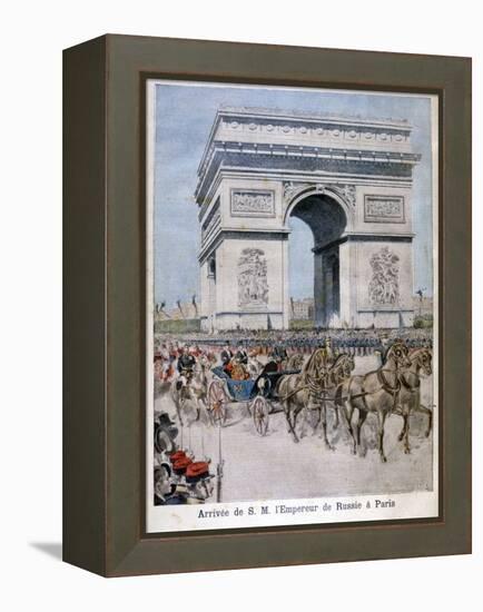 Tsar Nicholas II Arrives in Paris, 1896-Henri Meyer-Framed Premier Image Canvas