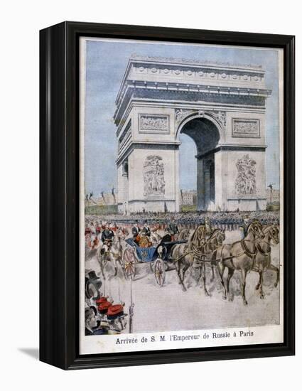 Tsar Nicholas II Arrives in Paris, 1896-Henri Meyer-Framed Premier Image Canvas