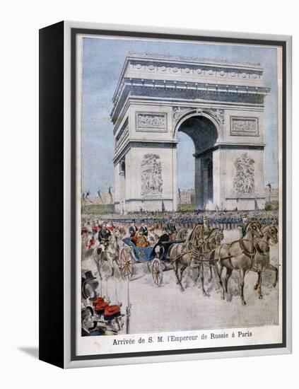 Tsar Nicholas II Arrives in Paris, 1896-Henri Meyer-Framed Premier Image Canvas