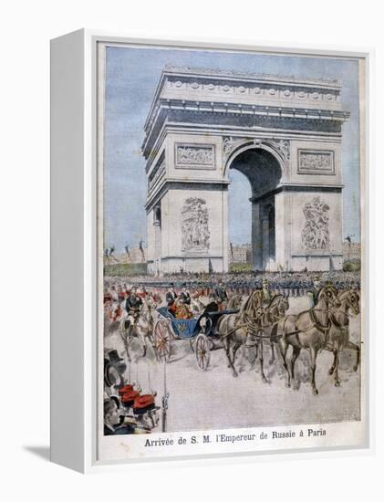 Tsar Nicholas II Arrives in Paris, 1896-Henri Meyer-Framed Premier Image Canvas