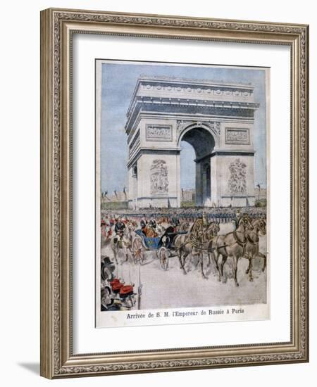 Tsar Nicholas II Arrives in Paris, 1896-Henri Meyer-Framed Giclee Print