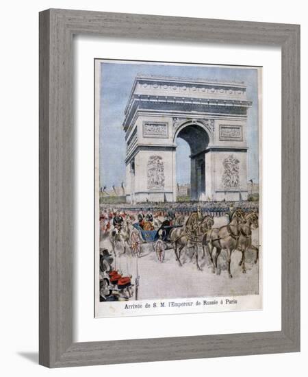 Tsar Nicholas II Arrives in Paris, 1896-Henri Meyer-Framed Giclee Print