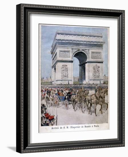 Tsar Nicholas II Arrives in Paris, 1896-Henri Meyer-Framed Giclee Print