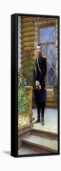 Tsar Nicholas II of Russia, 1896-Il'ya Repin-Framed Premier Image Canvas