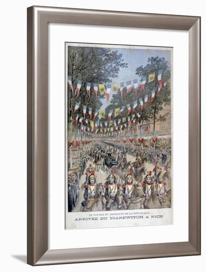 Tsar Nicholas II of Russia and President Felix Faure of France Arrive in Nice, 1896-Henri Meyer-Framed Giclee Print