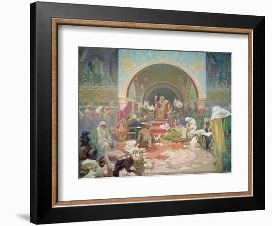 Tsar Simeon of Bulgaria (R.893-927), from the 'Slav Epic', 1923-Alphonse Mucha-Framed Giclee Print