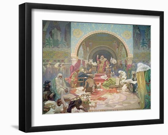 Tsar Simeon of Bulgaria (R.893-927), from the 'Slav Epic', 1923-Alphonse Mucha-Framed Giclee Print