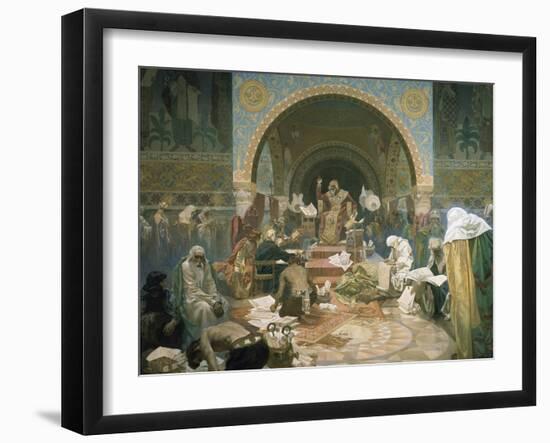 Tsar Simeon of Bulgaria (R.893-927), from the 'slav Epic', 1928-Alphonse Mucha-Framed Giclee Print