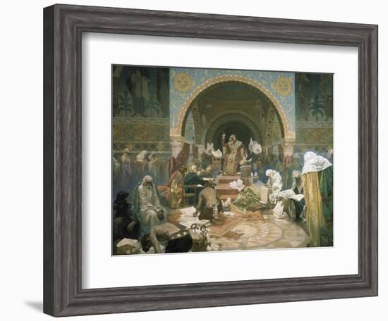 Tsar Simeon of Bulgaria (R.893-927), from the 'slav Epic', 1928-Alphonse Mucha-Framed Giclee Print