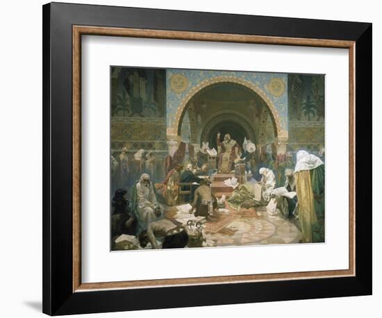 Tsar Simeon of Bulgaria (R.893-927), from the 'slav Epic', 1928-Alphonse Mucha-Framed Giclee Print