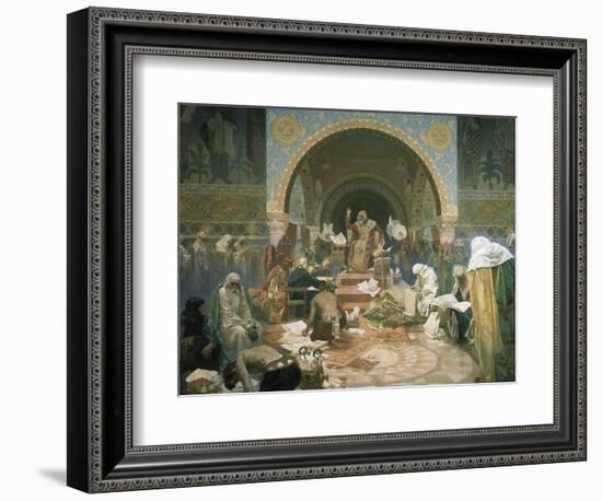 Tsar Simeon of Bulgaria (R.893-927), from the 'slav Epic', 1928-Alphonse Mucha-Framed Giclee Print