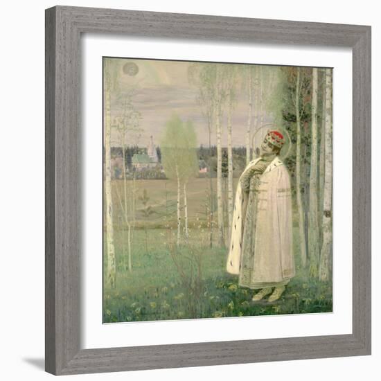 Tsarevich Dimitry, Son of the Assassinated Tsar Nicholas-Mikhail Vasilievich Nesterov-Framed Giclee Print