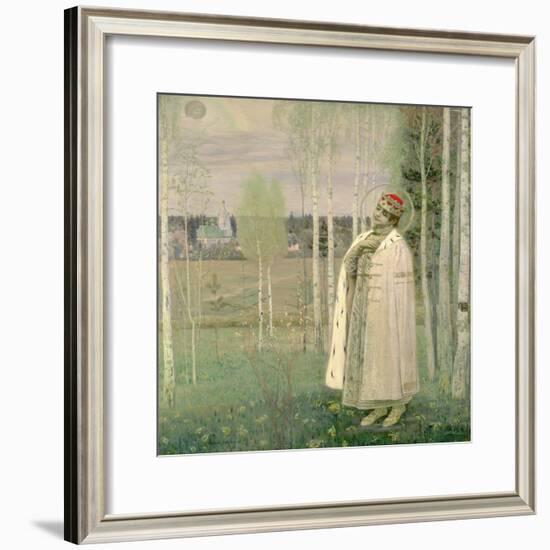 Tsarevich Dimitry, Son of the Assassinated Tsar Nicholas-Mikhail Vasilievich Nesterov-Framed Giclee Print