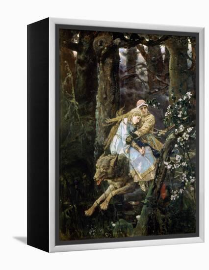 Tsarevich Ivan Riding the Grey Wolf, 1889-Viktor Mihajlovic Vasnecov-Framed Premier Image Canvas