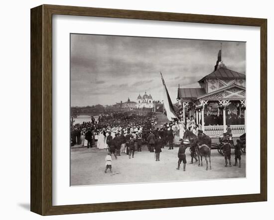 Tsarevich Nicholas of Russia at Novocherkassk, Russia, 1891-Kessler-Framed Giclee Print