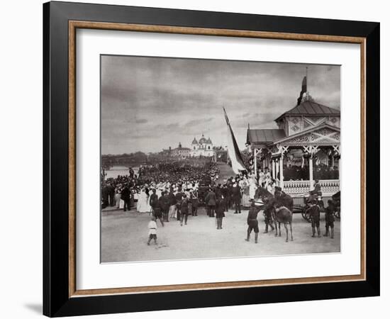 Tsarevich Nicholas of Russia at Novocherkassk, Russia, 1891-Kessler-Framed Giclee Print