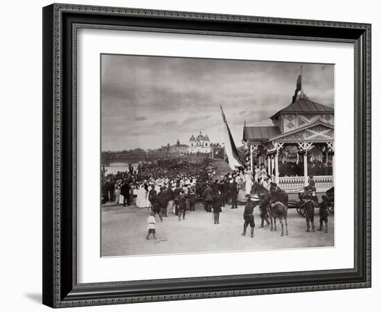 Tsarevich Nicholas of Russia at Novocherkassk, Russia, 1891-Kessler-Framed Giclee Print