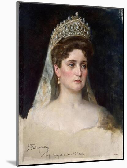 Tsarina Alexandra Fyodorovna, 1907-Nikolai Bodarevsky-Mounted Giclee Print