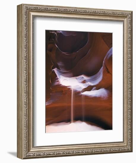 Tse Bighanilini Slot Canyon, Carved Sandstone Formations, Antelope Canyon, Arizona, USA-Kober Christian-Framed Photographic Print