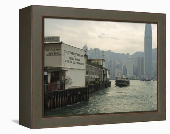 Tsim Sha Tsui Star Ferry Terminal, Kowloon, Hong Kong, China-Amanda Hall-Framed Premier Image Canvas