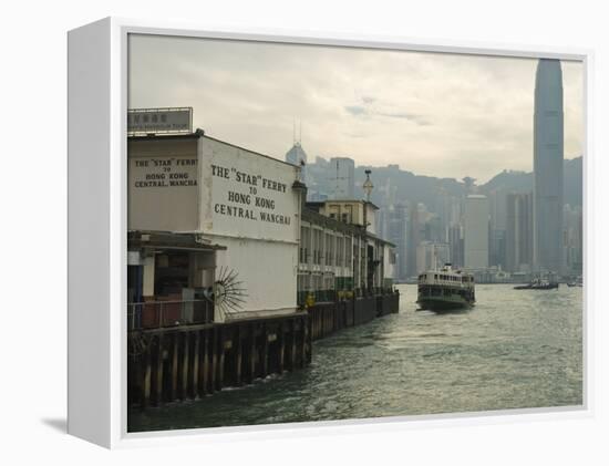 Tsim Sha Tsui Star Ferry Terminal, Kowloon, Hong Kong, China-Amanda Hall-Framed Premier Image Canvas