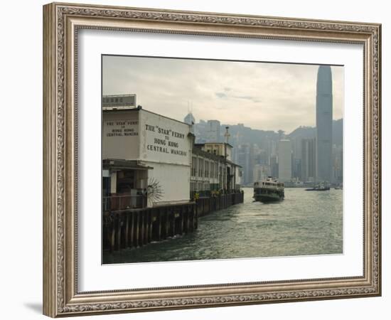 Tsim Sha Tsui Star Ferry Terminal, Kowloon, Hong Kong, China-Amanda Hall-Framed Photographic Print