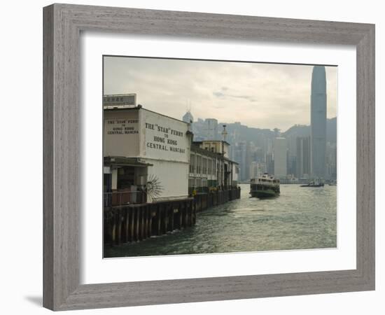 Tsim Sha Tsui Star Ferry Terminal, Kowloon, Hong Kong, China-Amanda Hall-Framed Photographic Print