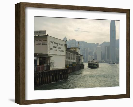 Tsim Sha Tsui Star Ferry Terminal, Kowloon, Hong Kong, China-Amanda Hall-Framed Photographic Print