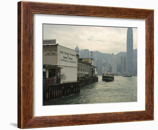 Tsim Sha Tsui Star Ferry Terminal, Kowloon, Hong Kong, China-Amanda Hall-Framed Photographic Print