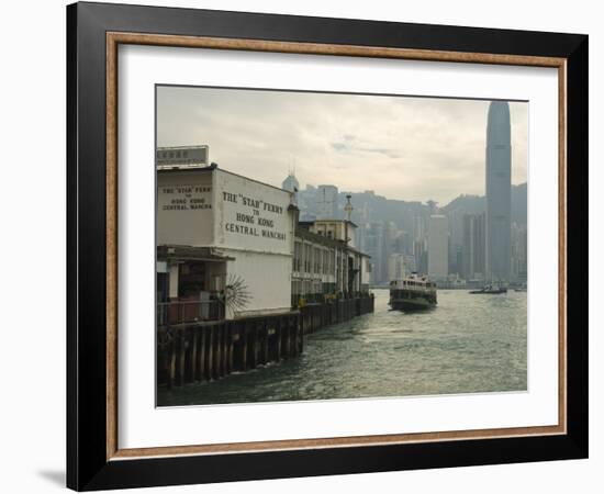 Tsim Sha Tsui Star Ferry Terminal, Kowloon, Hong Kong, China-Amanda Hall-Framed Photographic Print