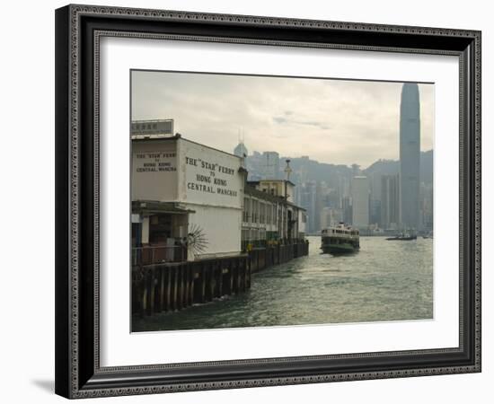 Tsim Sha Tsui Star Ferry Terminal, Kowloon, Hong Kong, China-Amanda Hall-Framed Photographic Print