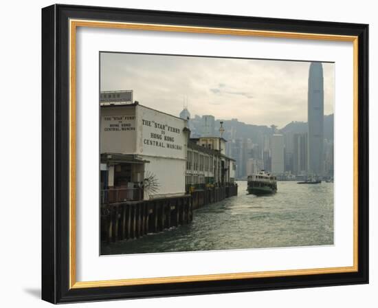 Tsim Sha Tsui Star Ferry Terminal, Kowloon, Hong Kong, China-Amanda Hall-Framed Photographic Print