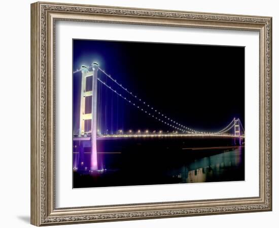 Tsing Ma Bridge, Hong Kong, China-Russell Gordon-Framed Photographic Print