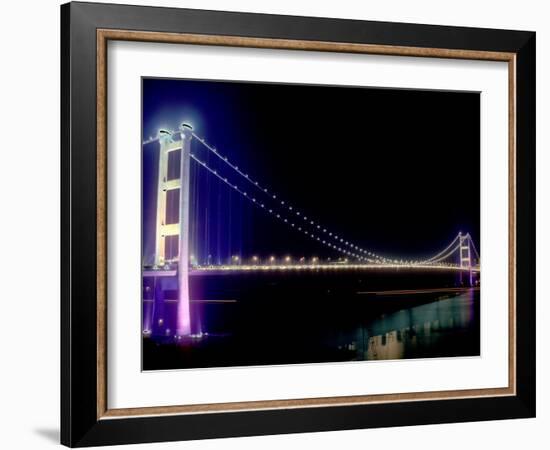 Tsing Ma Bridge, Hong Kong, China-Russell Gordon-Framed Photographic Print