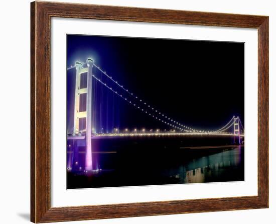 Tsing Ma Bridge, Hong Kong, China-Russell Gordon-Framed Photographic Print