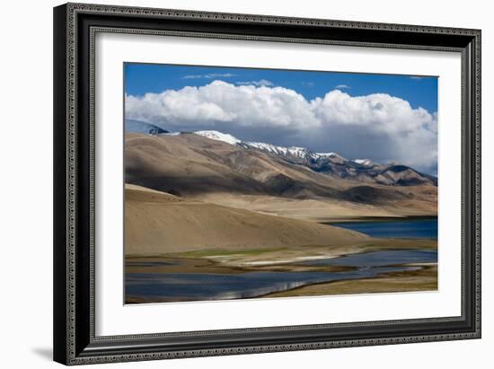 Tso Moriri lake at an altitude of 4595m, Ladakh, Himalayas, north India, Asia-Alex Treadway-Framed Photographic Print