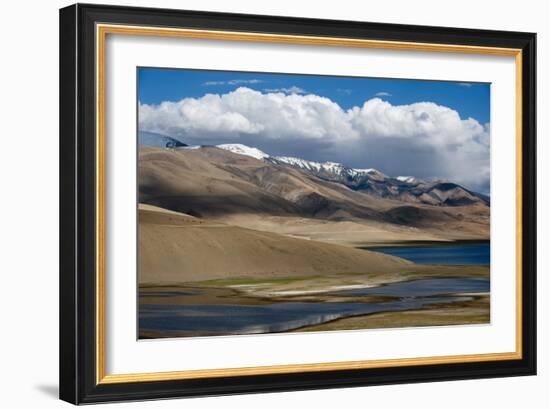 Tso Moriri lake at an altitude of 4595m, Ladakh, Himalayas, north India, Asia-Alex Treadway-Framed Photographic Print