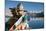 Tso Moriri Lake with Prayer Flags-Daniel Prudek-Mounted Photographic Print