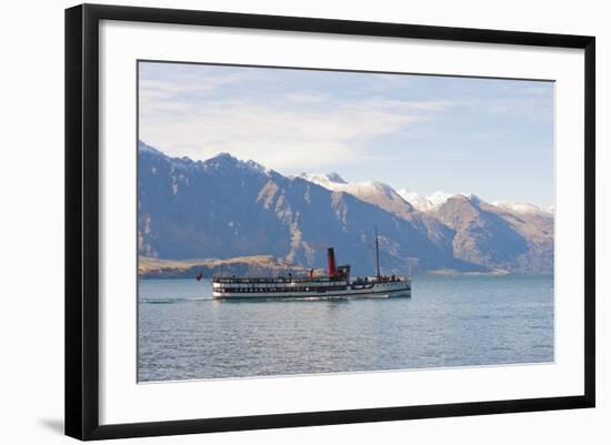 Tss Earnslaw on Lake Wakatipu, Queenstown, Otago, South Island, New Zealand, Pacific-Matthew Williams-Ellis-Framed Photographic Print