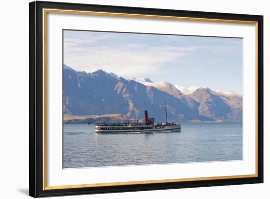 Tss Earnslaw on Lake Wakatipu, Queenstown, Otago, South Island, New Zealand, Pacific-Matthew Williams-Ellis-Framed Photographic Print