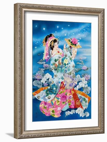 Tsuki Hoshi (Variant 2)-Haruyo Morita-Framed Art Print